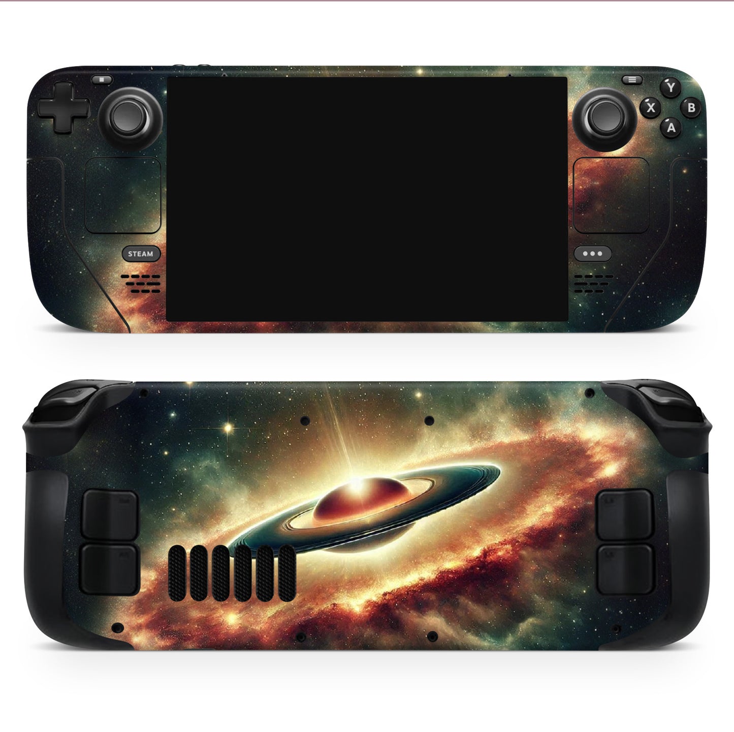 Steam Deck/OLED Skin/Wrap with Premium 3M Vinyl | Cosmic Drift – Elegantly Personalize Your Console with Eco-Friendly Materials