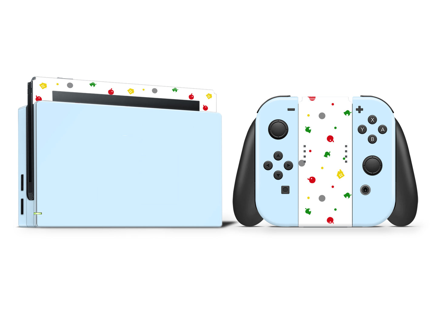 AC Theme Pastel Blue Full Wrap Vinyl Skin for Nintendo Switch