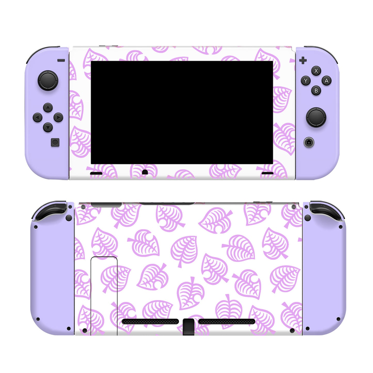 AC Leaf Lavender Full Wrap Vinyl Skin for Nintendo Switch
