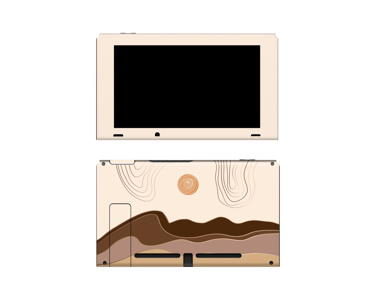 abstract landscape and serene modern and boho style 3M vinyl skin/wrap for Nintendo Switch