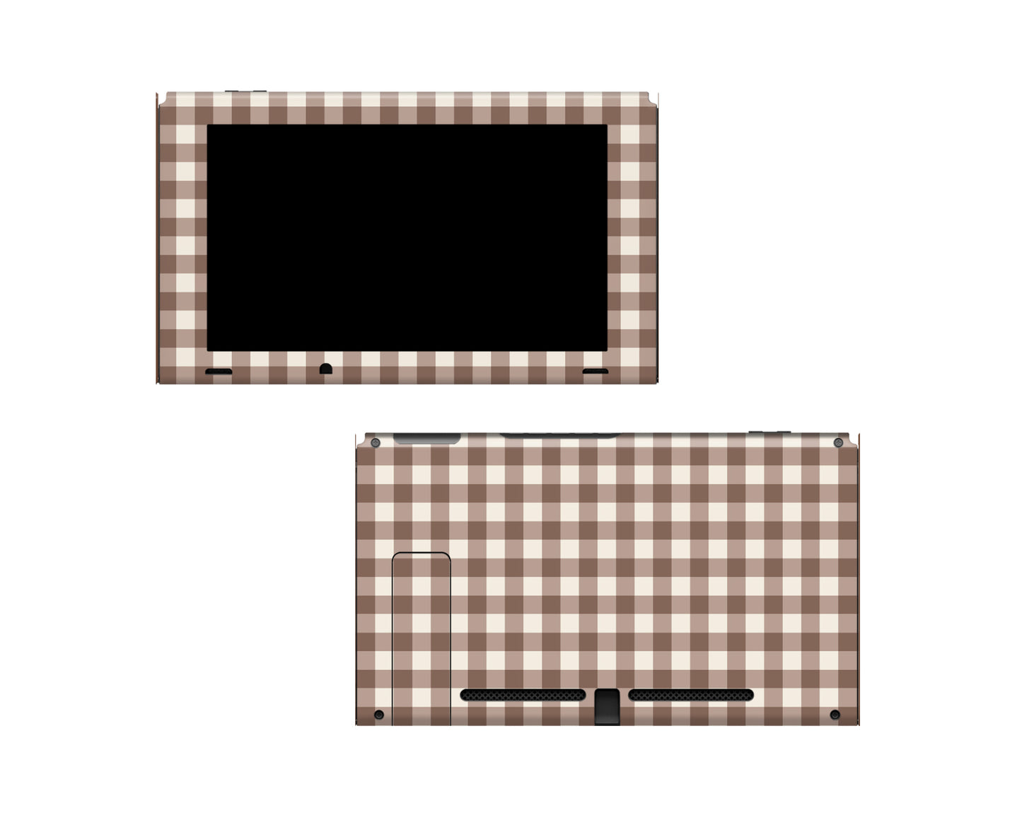 Espresso Gingham 3M Vinyl Skin/Wrap for Nintendo Switch/Oled