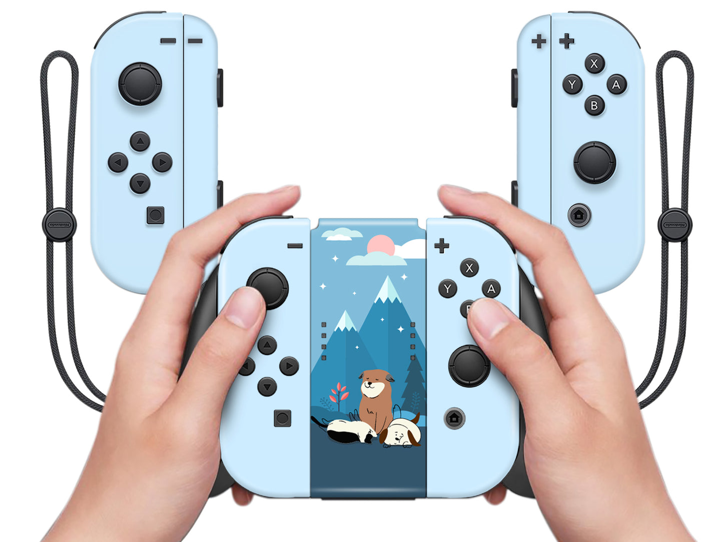 Dogs sleeping in moutains 3M Vinyl Skin/Wrap for Nintendo Switch/Oled