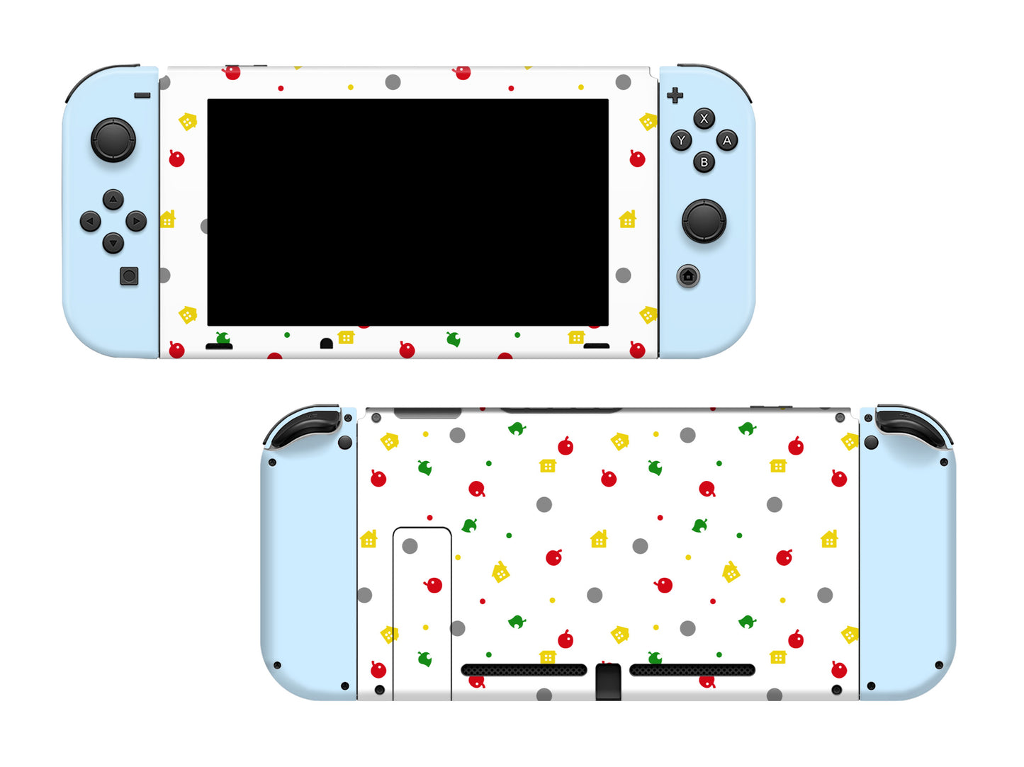 AC Theme Pastel Blue Full Wrap Vinyl Skin for Nintendo Switch