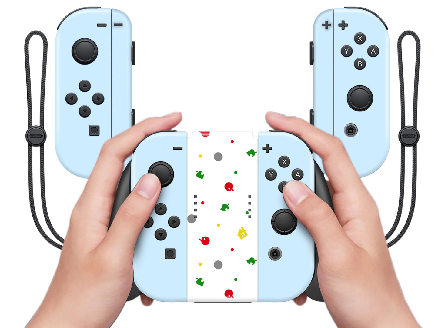 AC Theme Pastel Blue Full Wrap Vinyl Skin for Nintendo Switch