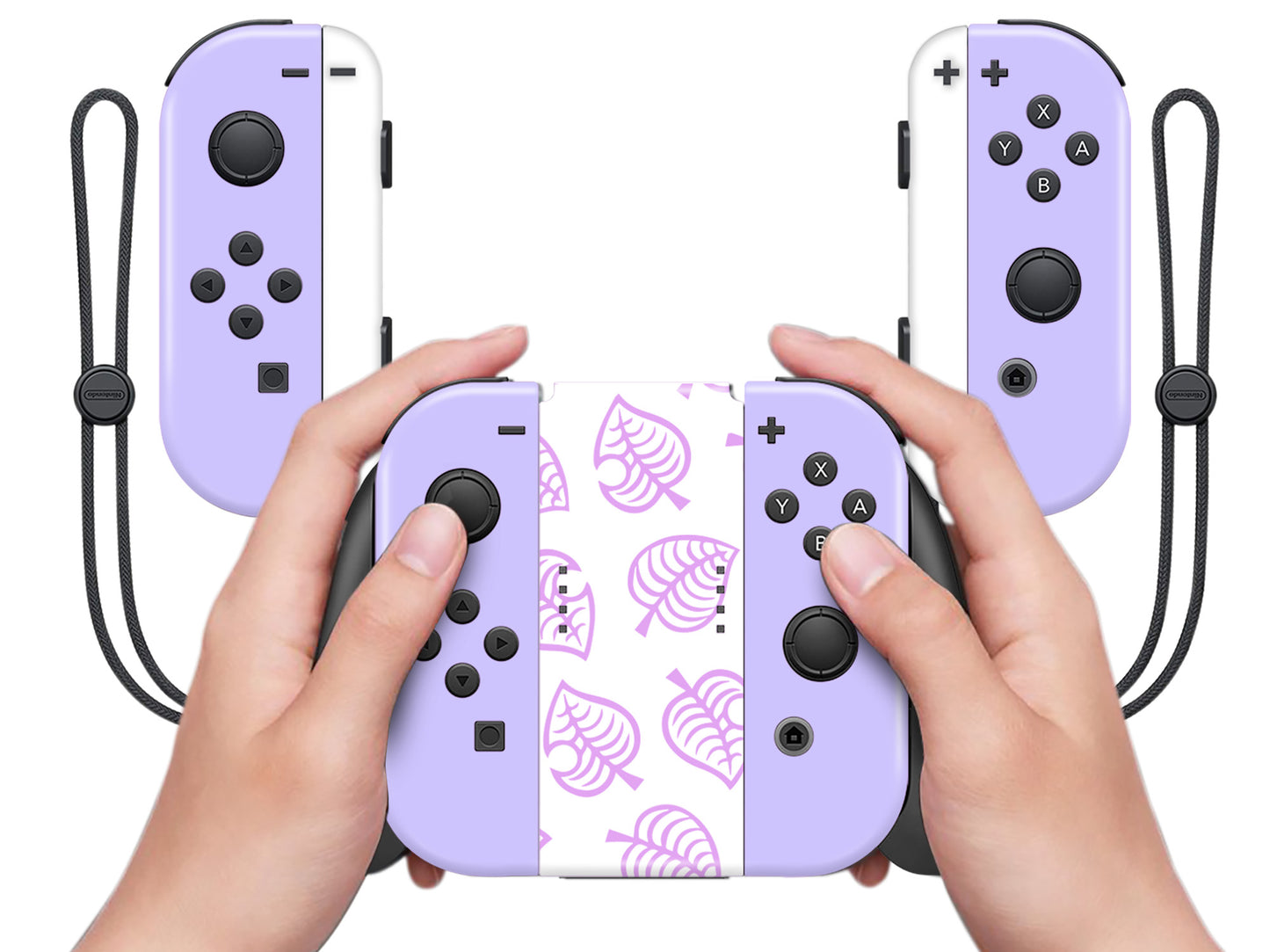 AC Leaf Lavender Full Wrap Vinyl Skin for Nintendo Switch