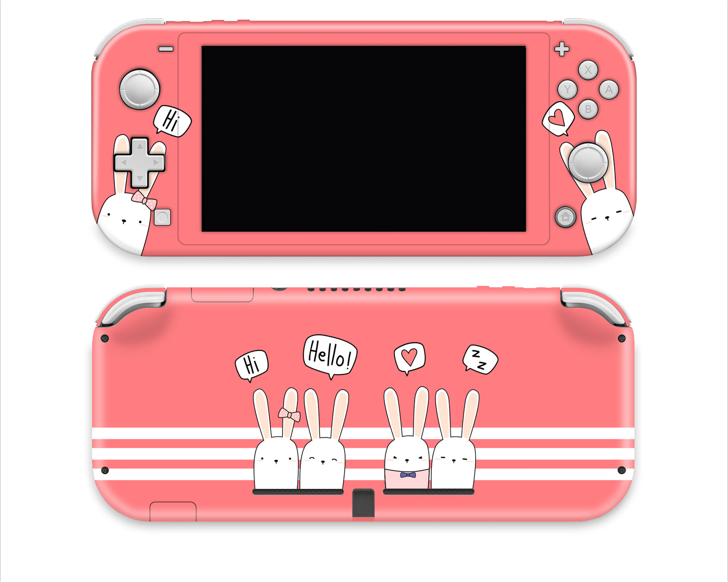 Cute Bunnies Kawaii 3M Vinyl Skin/Wrap for Nintendo Switch Lite