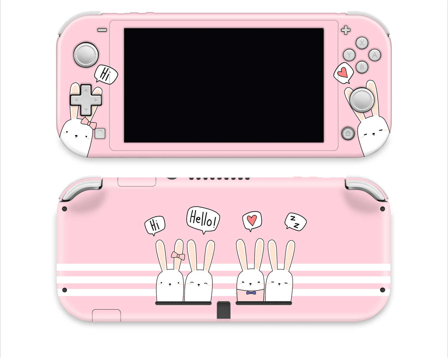 Cute Bunnies Kawaii 3M Vinyl Skin/Wrap for Nintendo Switch Lite