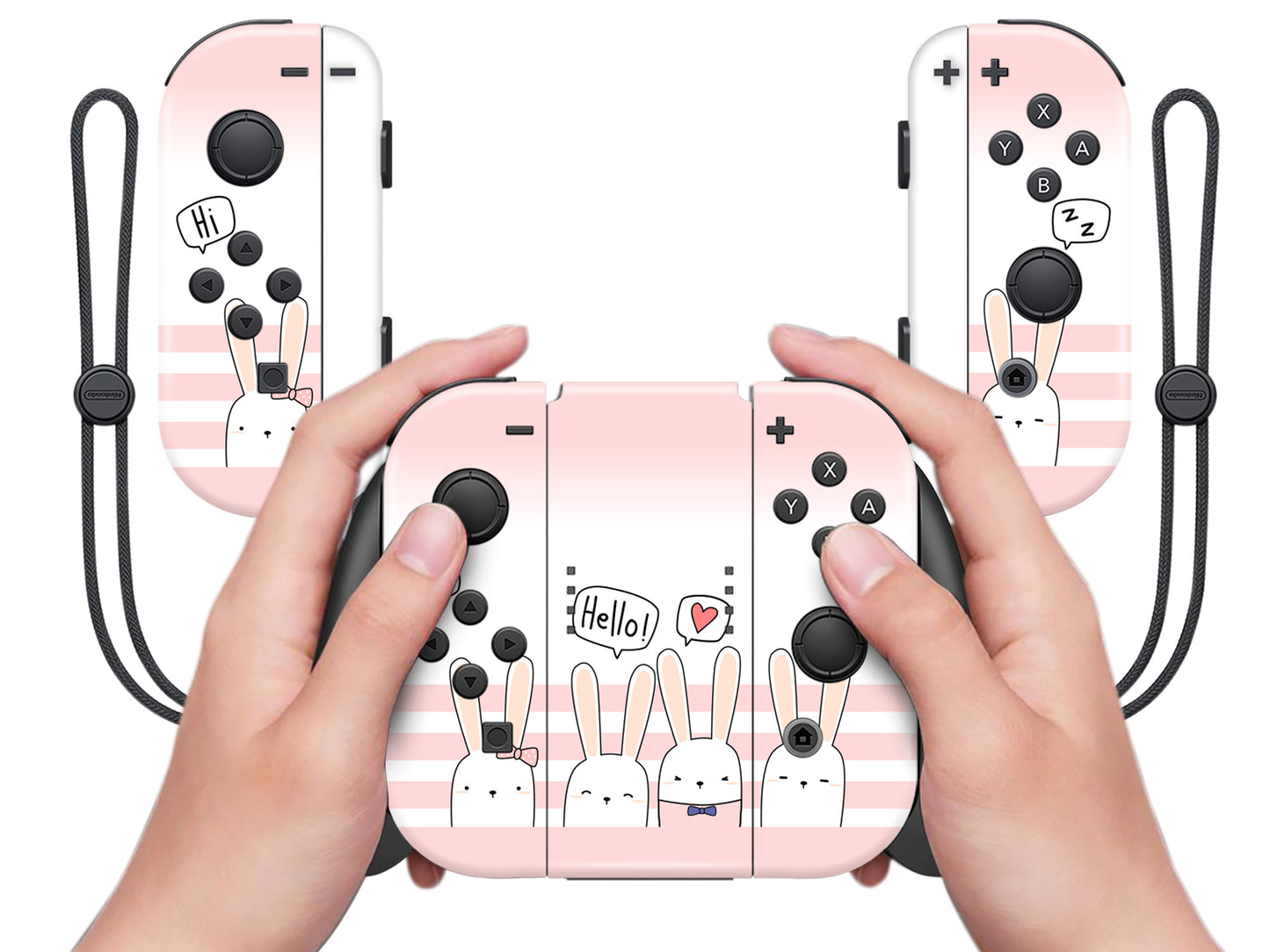 Cute Bunnies Full Wrap Vinyl Skin for Nintendo Switch