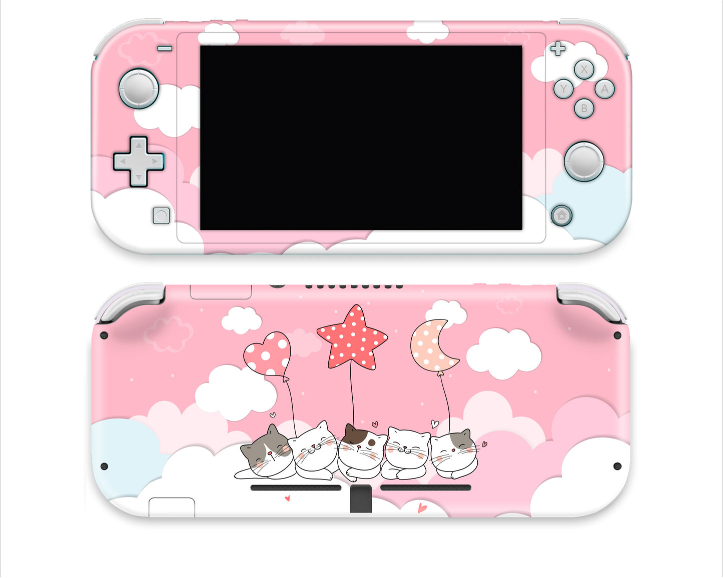 Five little kittens pink sky clouds 3M Vinyl Skin/Wrap