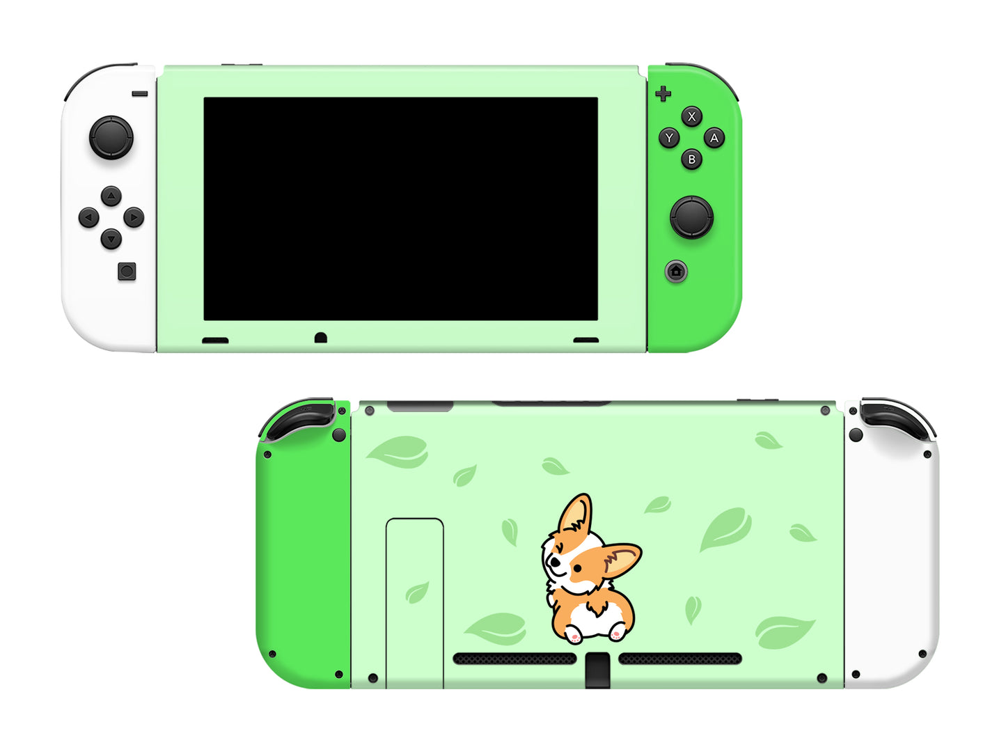 Cute Corgi dog Full Wrap Vinyl Skin for Nintendo Switch