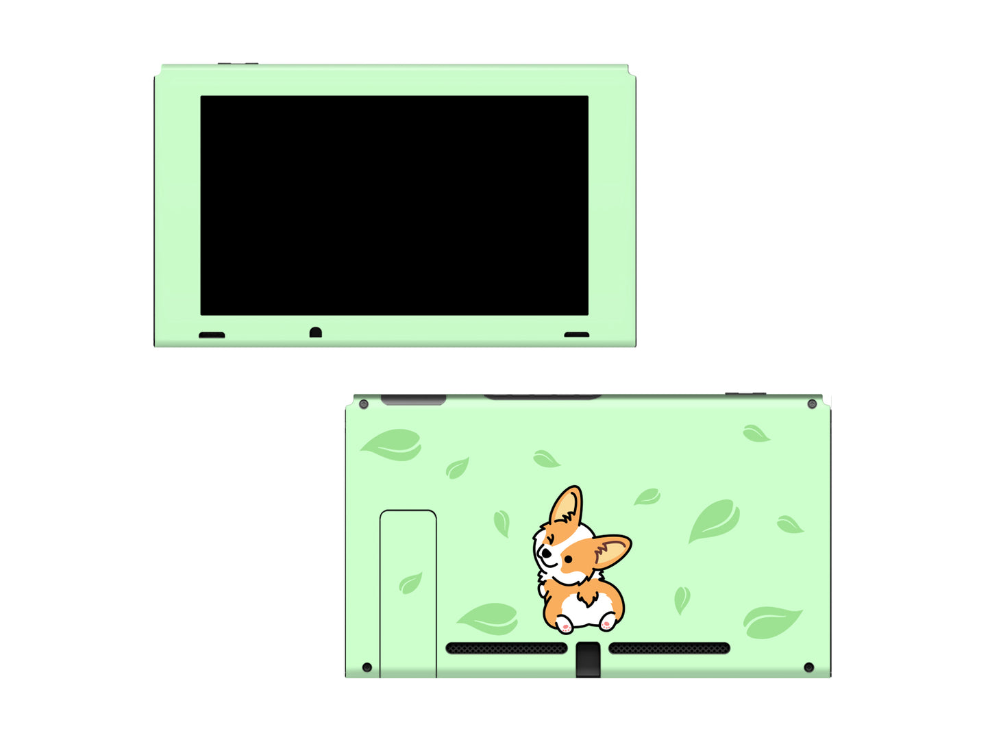 Cute Corgi dog Full Wrap Vinyl Skin for Nintendo Switch