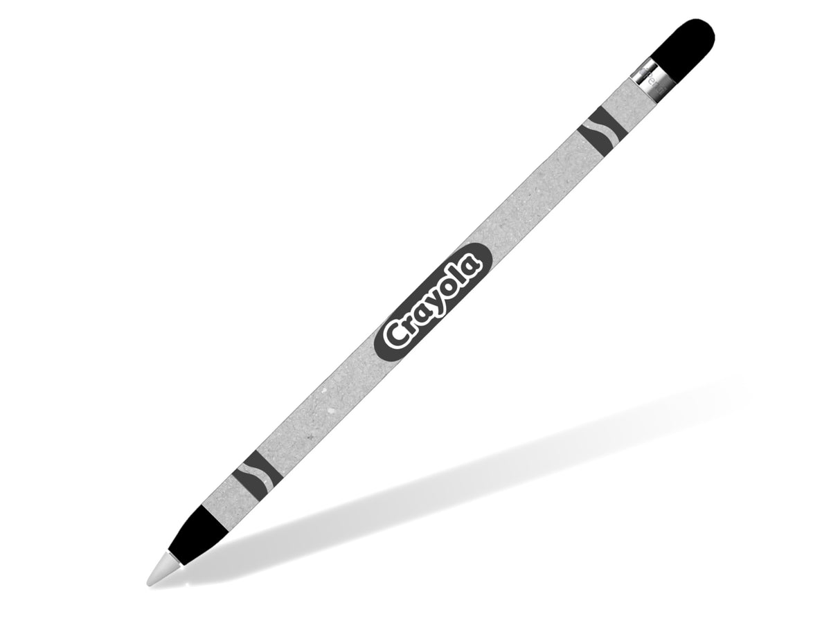 Crayon Style Black Apple Pencil Skin