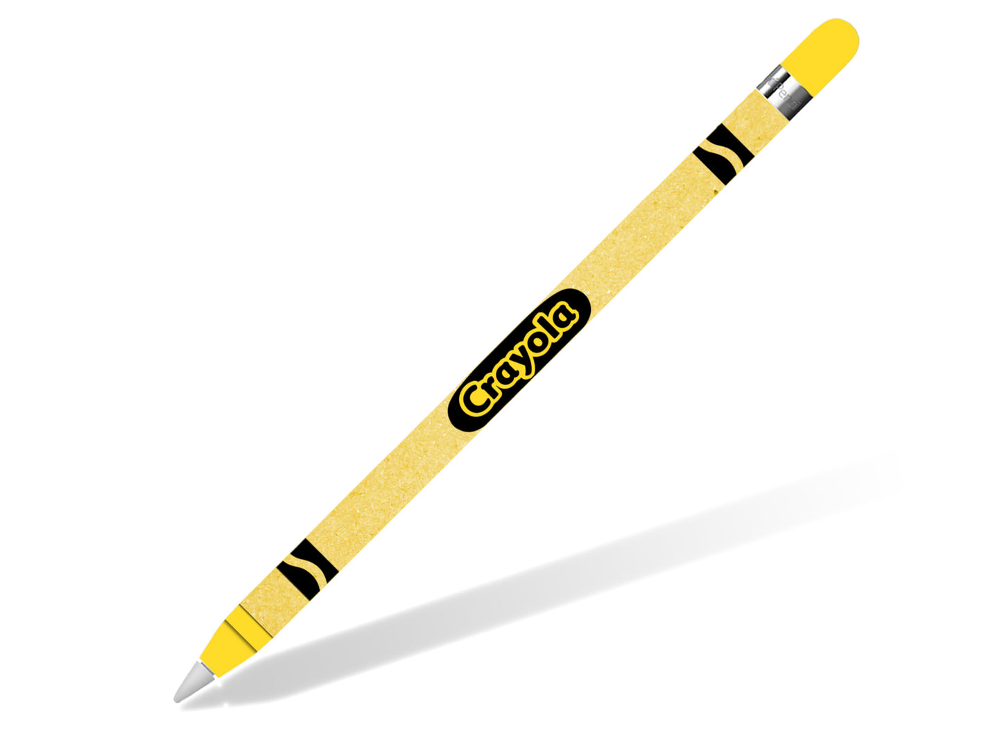 Crayon Style Yellow Apple Pencil Skin