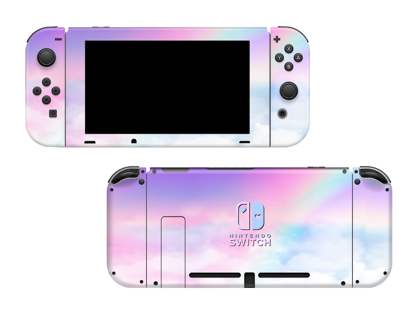 Dream Sky Heart logo Full Wrap Vinyl Skin for Nintendo Switch