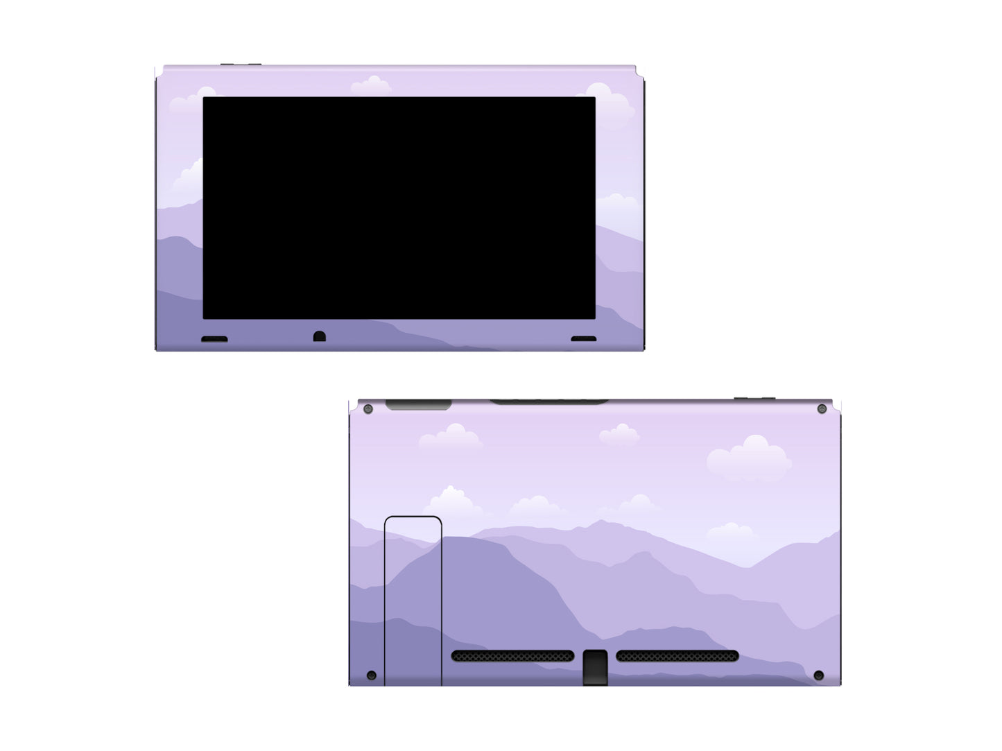 Misty Mountain Violet Printed Vinyl Skin 3M Premium Vinyl Full Wrap For Nintendo Switch/Oled