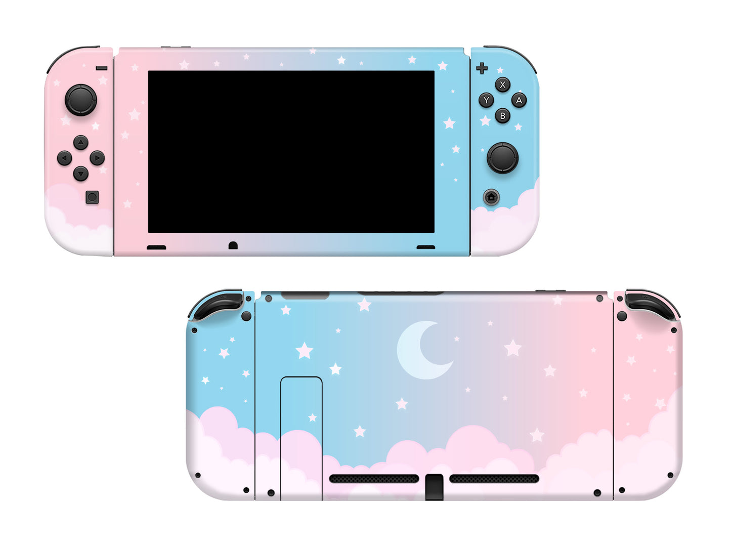 Starry Sky Pastel Pink Blue 3M Vinyl Skin/Wrap for Nintendo Switch/Oled