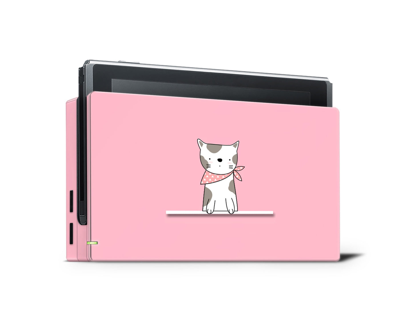 Cherry pink cute cat 3M Vinyl Skin/Wrap for Nintendo Switch/Oled