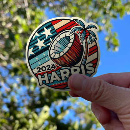 2024 Presidential Election Patriotic Sticker Kamala Harris