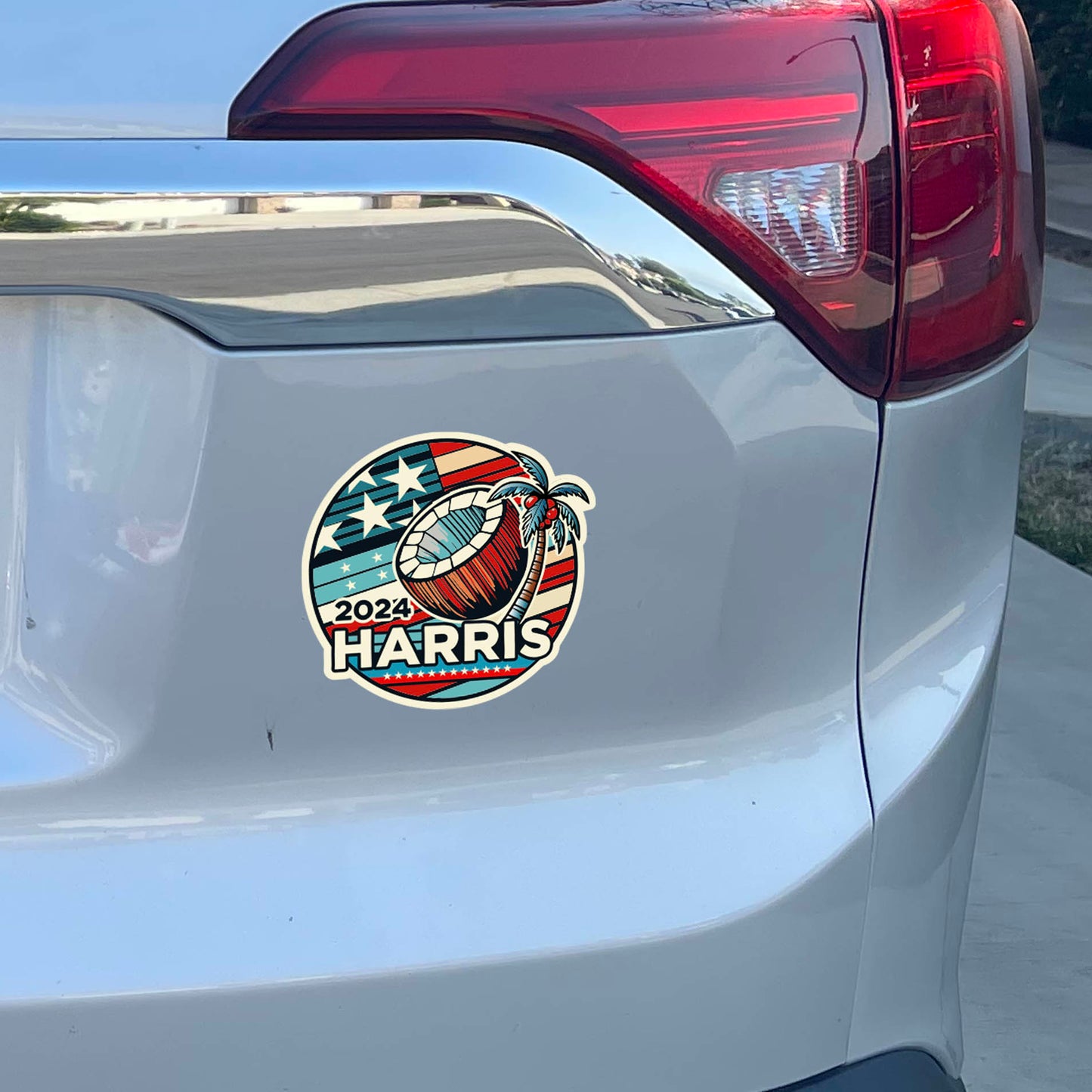 2024 Presidential Election Patriotic Sticker Kamala Harris