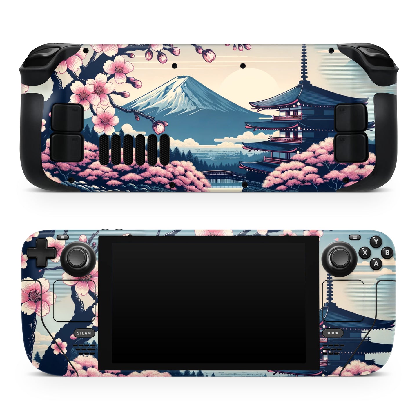 Cherry blossom sakura Fuji mountain 3M Vinyl Skin for Steam Deck