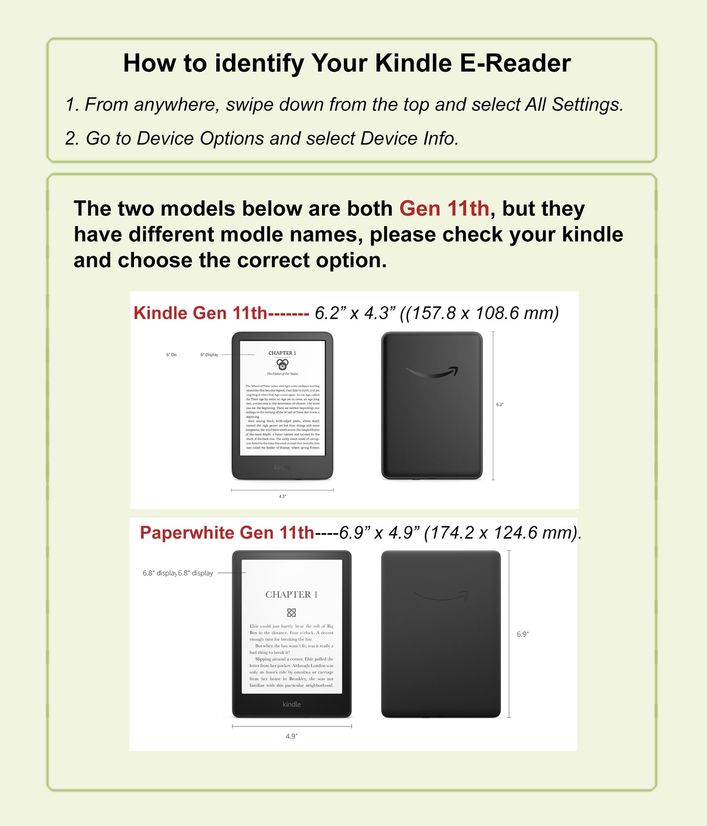 Checkerboard Dark Sage 3M premium Vinyl Skin/Wrap for Kindle