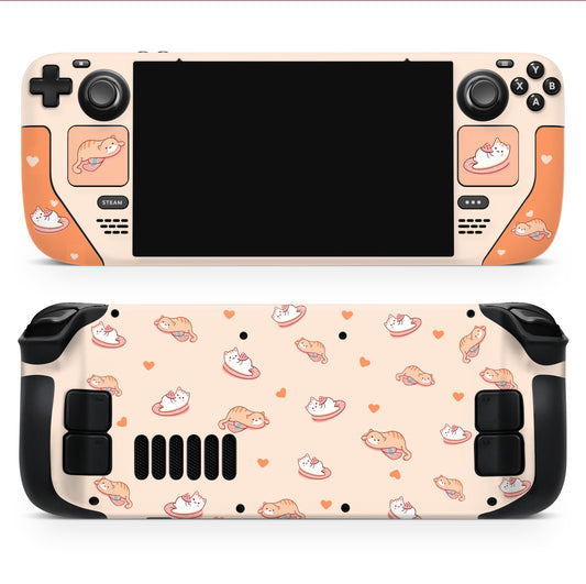 Cozy Catnap – Elegantly Personalize Your Console | Premium 3M Vinyl Skin/Wrap for Steam Deck/OLED