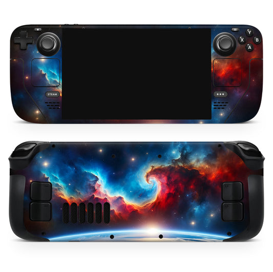 Nebula Blaze – Elegantly Personalize Your Console | Premium 3M Vinyl Skin/Wrap for Steam Deck/OLED