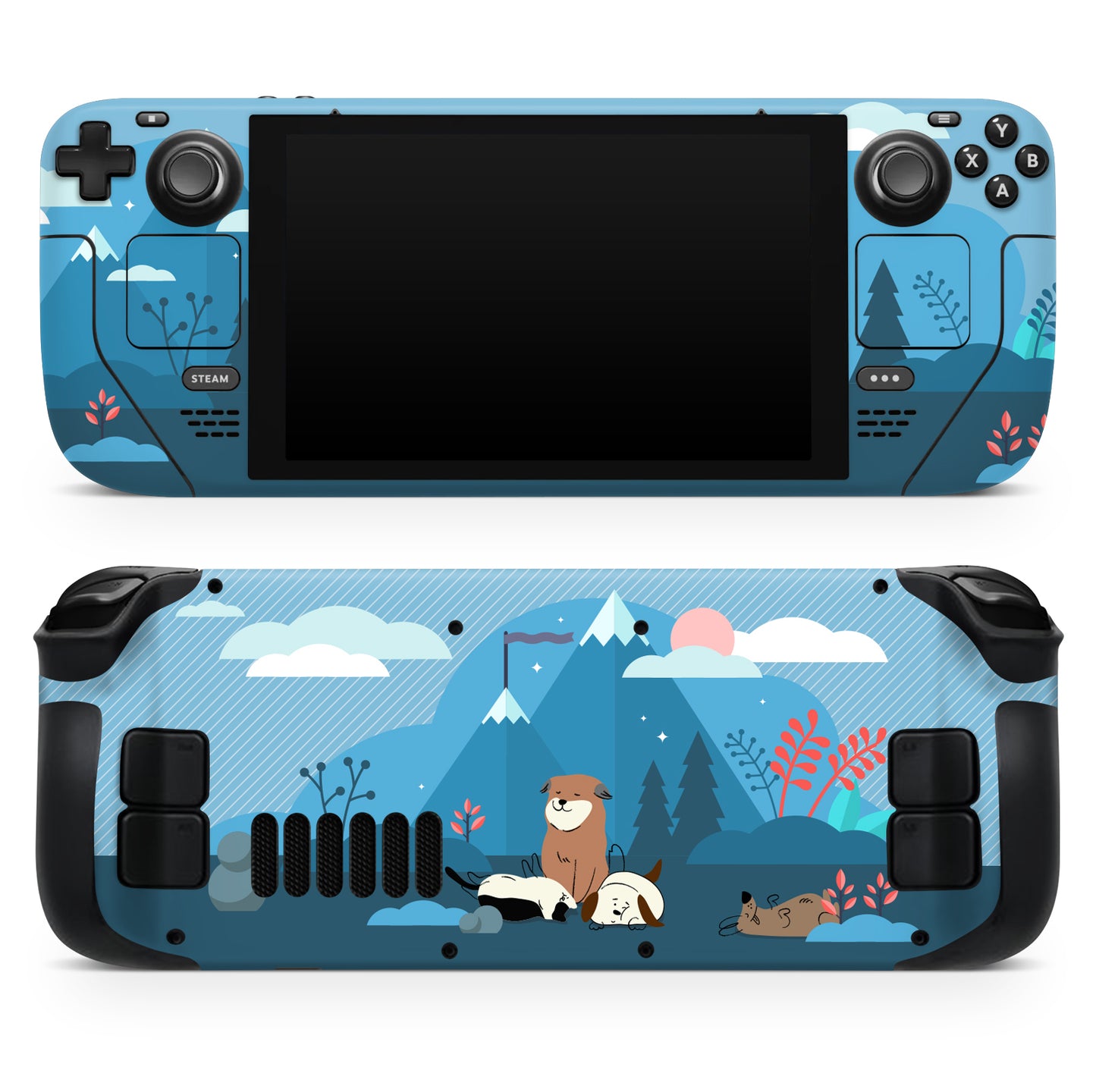 Dogs and mountains 3M Vinyl Skin / Wrap for Steam Deck