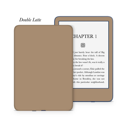 Coffee latte inspired 3M premium vinyl skins wraps for Amazon Kindle