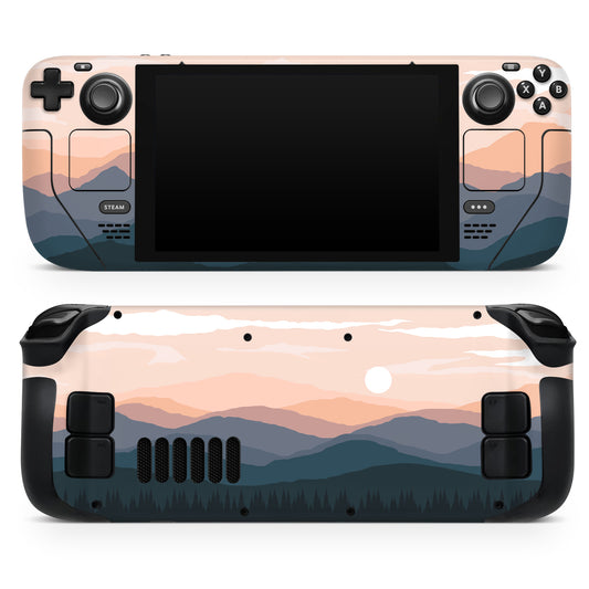 Sunrise sky mountain 3M Premium Vinyl Skin / Wrap for Steam Deck