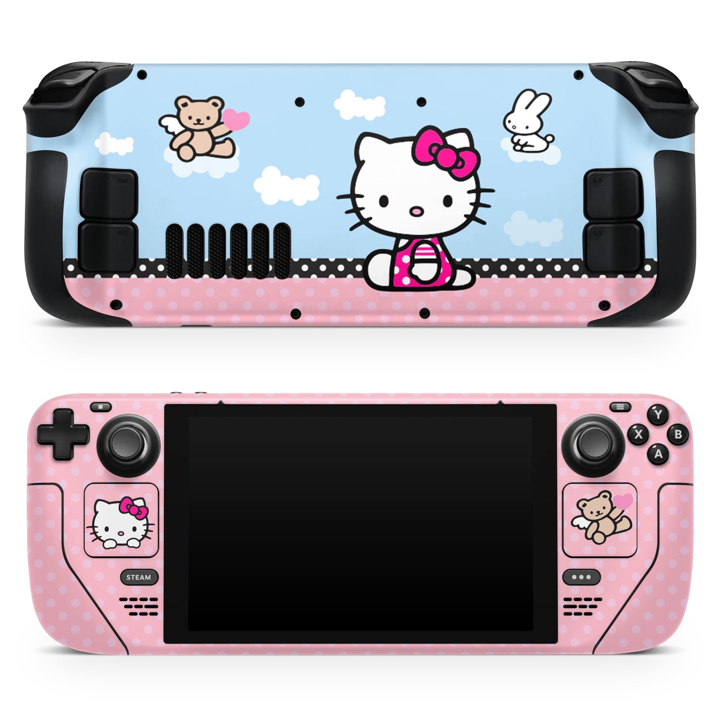 Cute cat hugging a heart 3M Premium Vinyl Skin / Wrap