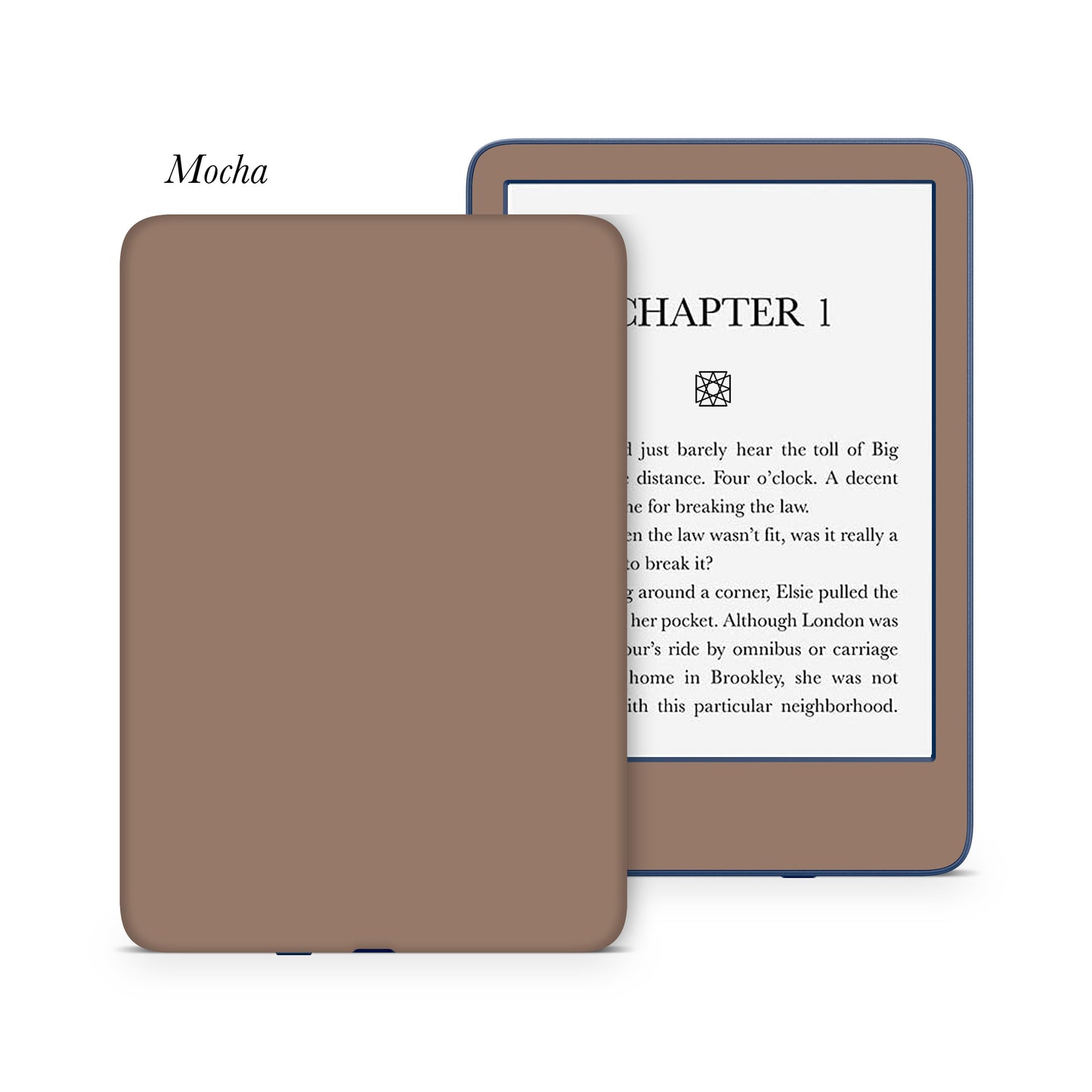 Coffee latte inspired 3M premium vinyl skins wraps for Amazon Kindle