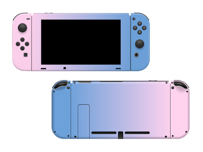 Pale Pink to Soft Blue Ombre Full Wrap Vinyl Skin for Nintendo Switch