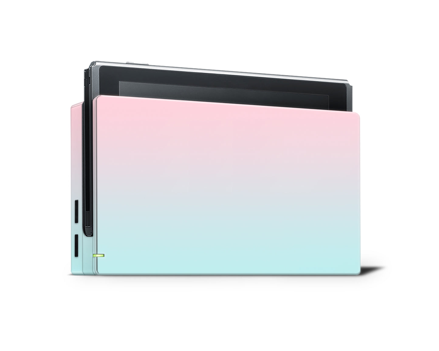 Pastel pink teal and white Full Wrap Vinyl Skin for Nintendo Switch