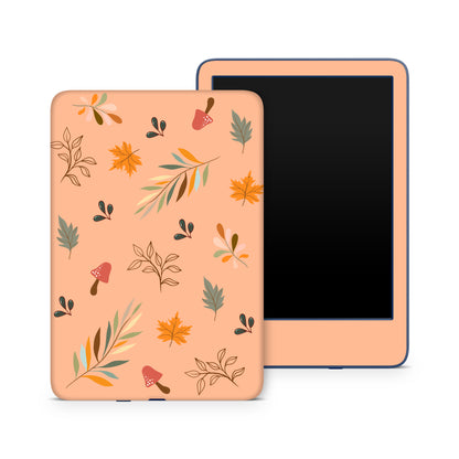 Simple Leaves on Peach fuzz 3M premium Vinyl Skin/Wrap for Kindle