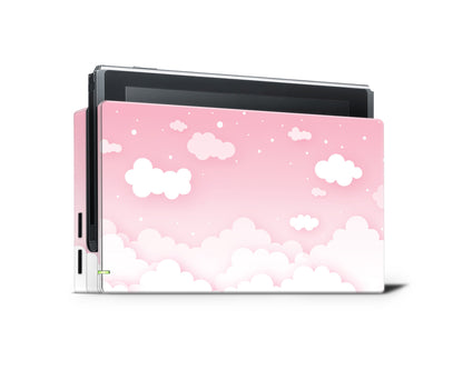 Pastel pink sky clouds 3M Vinyl Skin/Wrap for Nintendo Switch