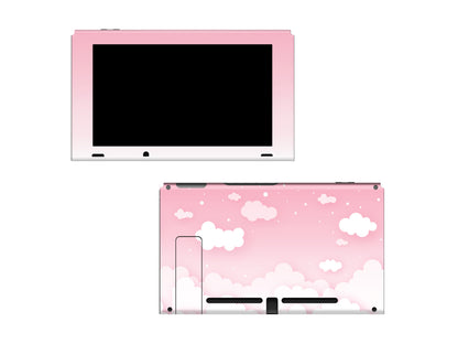 Pastel pink sky clouds 3M Vinyl Skin/Wrap for Nintendo Switch