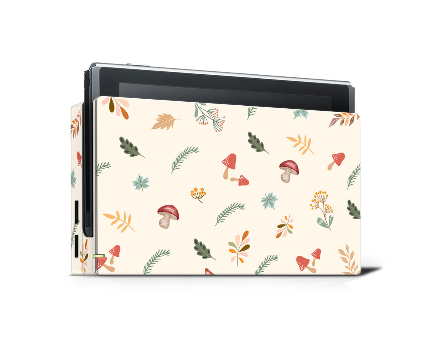 Simple leaves mushrooms 3M Premium Vinyl Skin/Wrap for Nintendo Switch/Oled