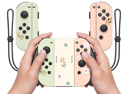 Simple leaves mushrooms 3M Premium Vinyl Skin/Wrap for Nintendo Switch/Oled