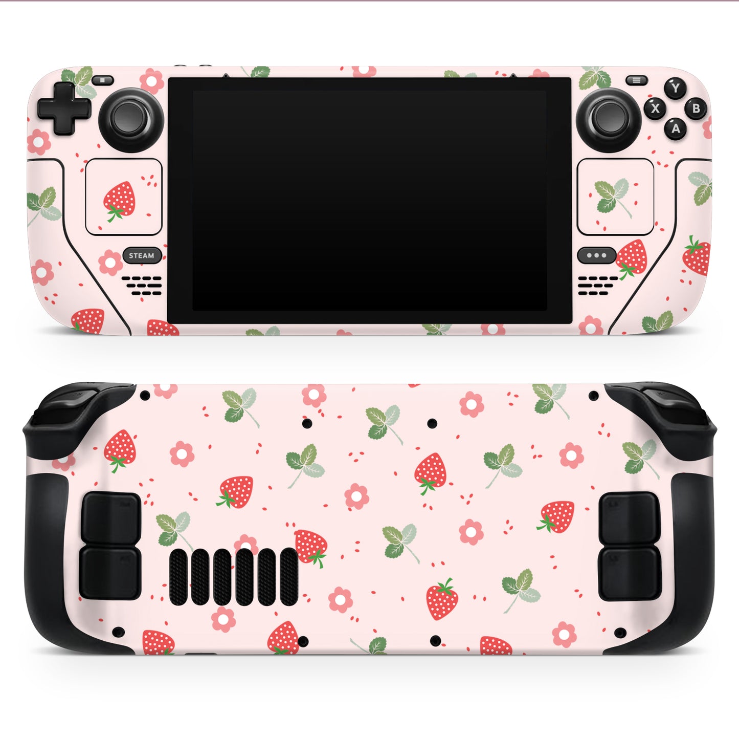 Strawberry Design 3M Premium Vinyl Skin / Wrap for Steam Deckk