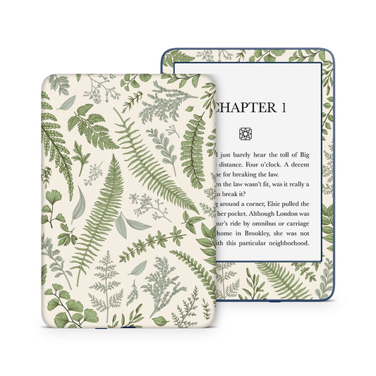 Evergreen Fern Leaves 3M premium Vinyl Skin/Wrap for Kindle