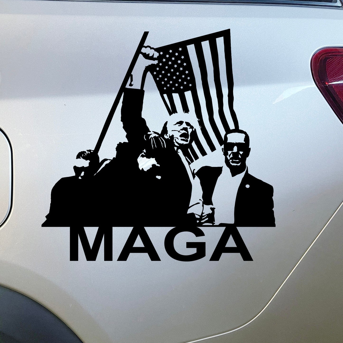 Die-cut Decal Trump MAGA 2024 president election