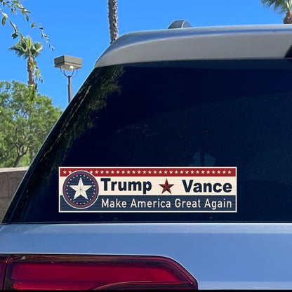 2024 Presidential Election Patriotic Sticker Trump Vance MAGA