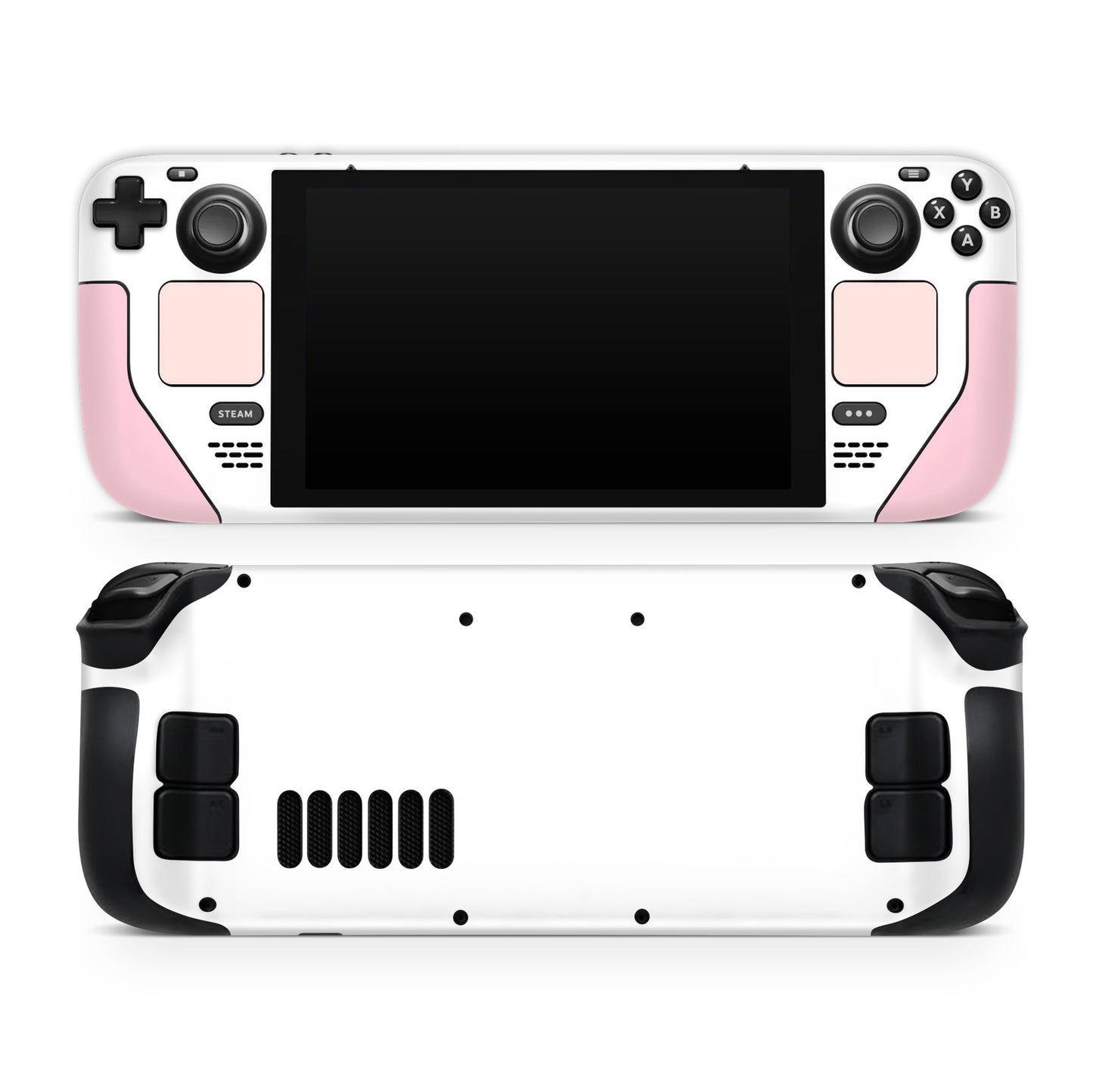 White and pink 3M Premium Vinyl Skin / Wrap for Steam Deck