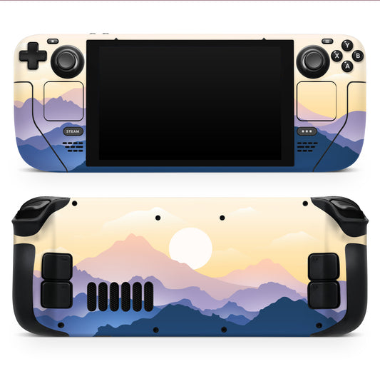 Sunset mountain 3M Premium Vinyl Skin / Wrap for Steam Deck