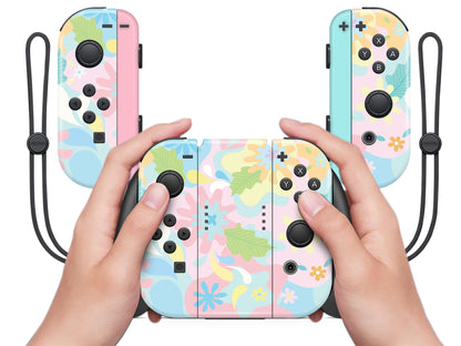 Flower Pattern Full Wrap Vinyl Skin for Nintendo Switch