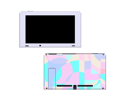 Pastel Geometric Shapes 3M vinyl Skin/Wrap for Nintendo Switch