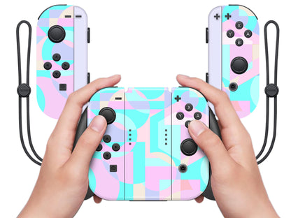 Pastel Geometric Shapes 3M vinyl Skin/Wrap for Nintendo Switch