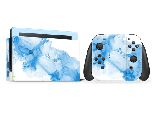 Ink Art Pastel blue 3M Vinyl Skin/Wrap for Nintendo Switch