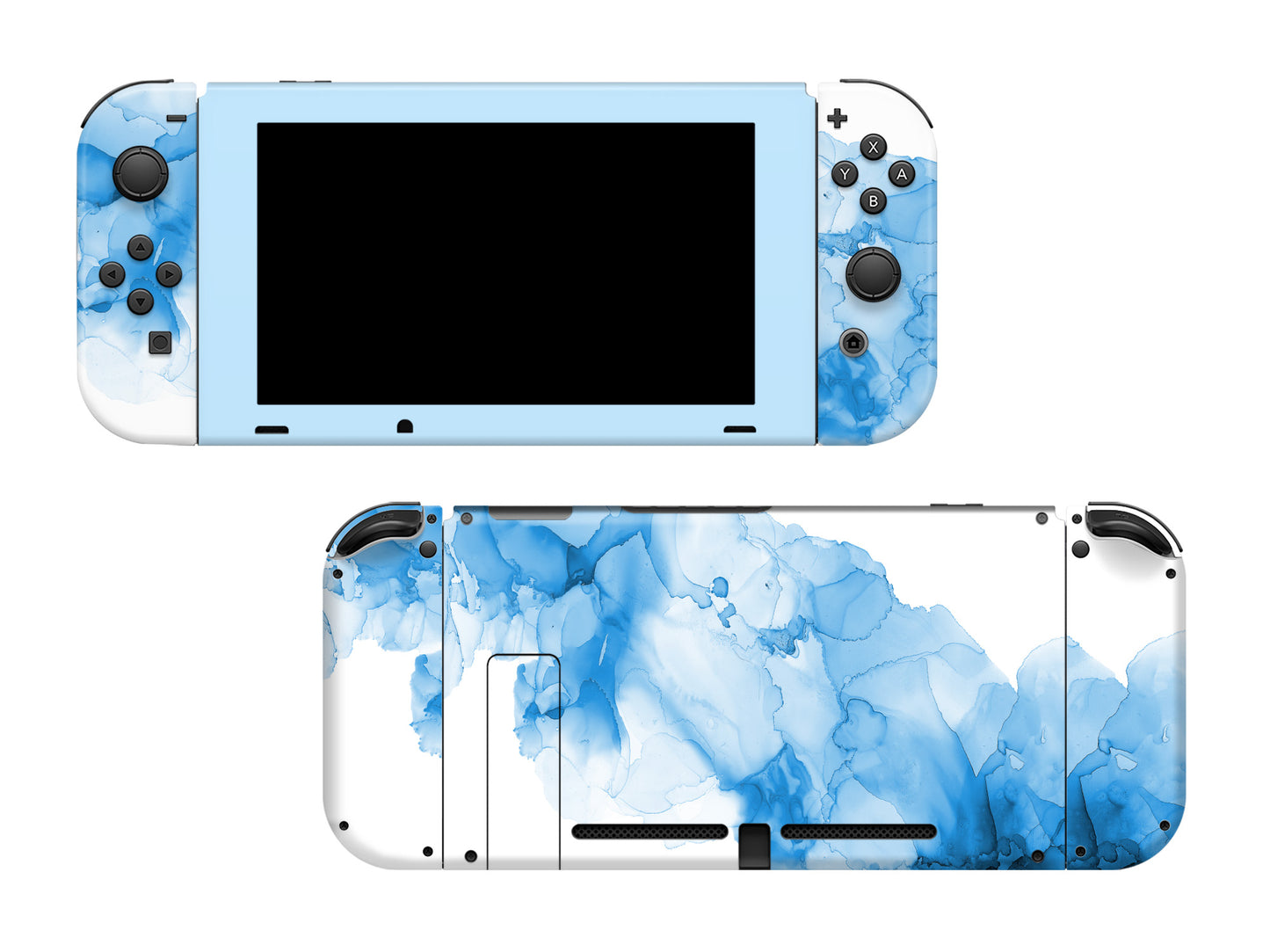 Ink Art Pastel blue 3M Vinyl Skin/Wrap for Nintendo Switch